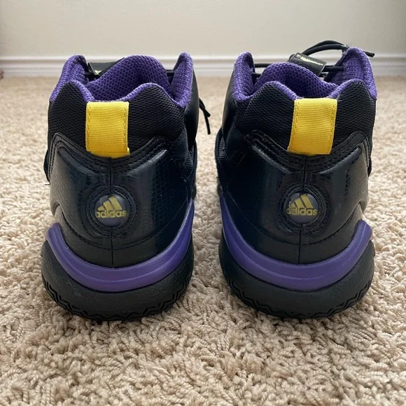 RARE Adidas Top Ten 2000 Mens Size 12 US Black Purple Gold Lakers Kobe adidas Top Ten 2000 Basketball Lakers for Sale  main image 4
